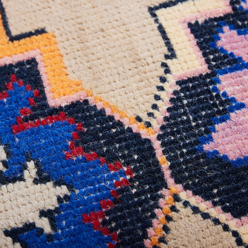 HKLIVING-collectie Hand knotted woolen runner oriental (90x265)