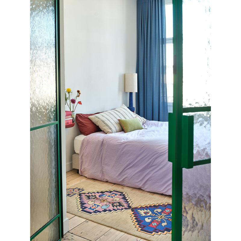 HKLIVING-collectie Handgeknoopte wollen loper oosters 90x265 cm