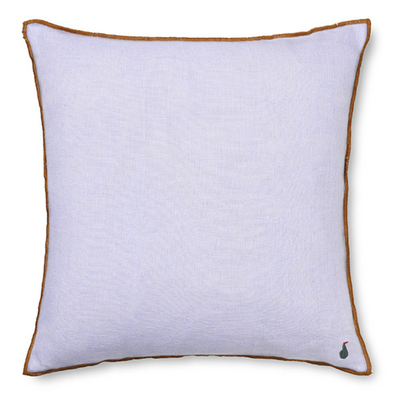 ferm LIVING-collectie Contrast Linen Cushion - Lilac