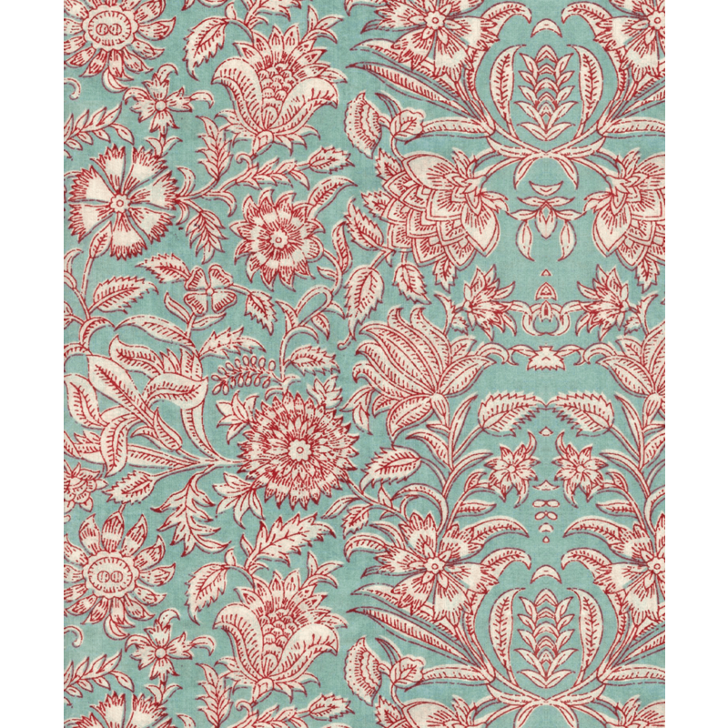Creative Lab Amsterdam-collectie Indian Flower Turquoise behang Mural