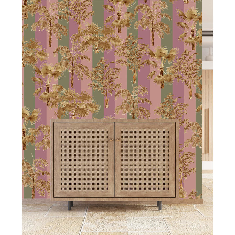 Creative Lab Amsterdam-collectie Golden Palms Wallpaper Mural