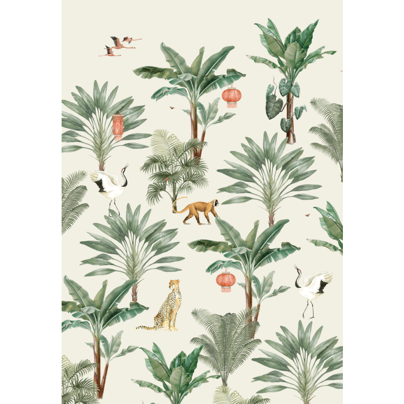 Creative Lab Amsterdam-collectie Lovely Jungle Wallpaper Mural
