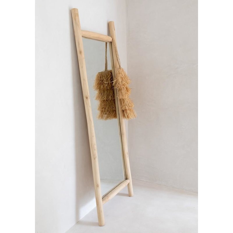 Bazar Bizar-collectie Raffia Bahamas Tas - Naturel