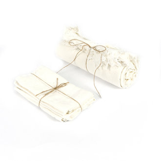 Bazar Bizar Het Linnen Tafelkleed - Wit - 180x300