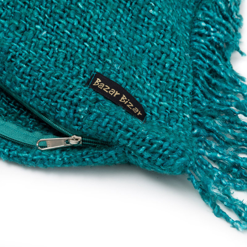 Bazar Bizar-collectie Oh My Gee Kussenhoes - Aqua - 35x100