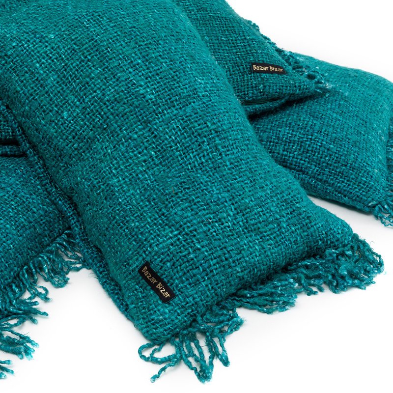 Bazar Bizar-collectie Oh My Gee Kussenhoes - Aqua - 35x100