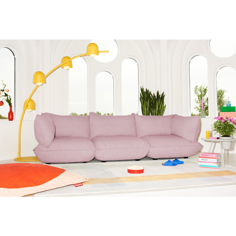 Fatboy-collectie Sumo sofa grand 3-zits bank bubble pink