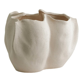 Nordal Bloempot Isabela beige 22,5 cm