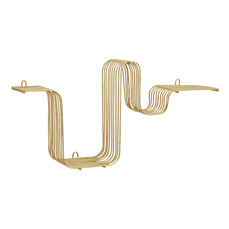 Nordal-collectie BRAVA shelf brass finish