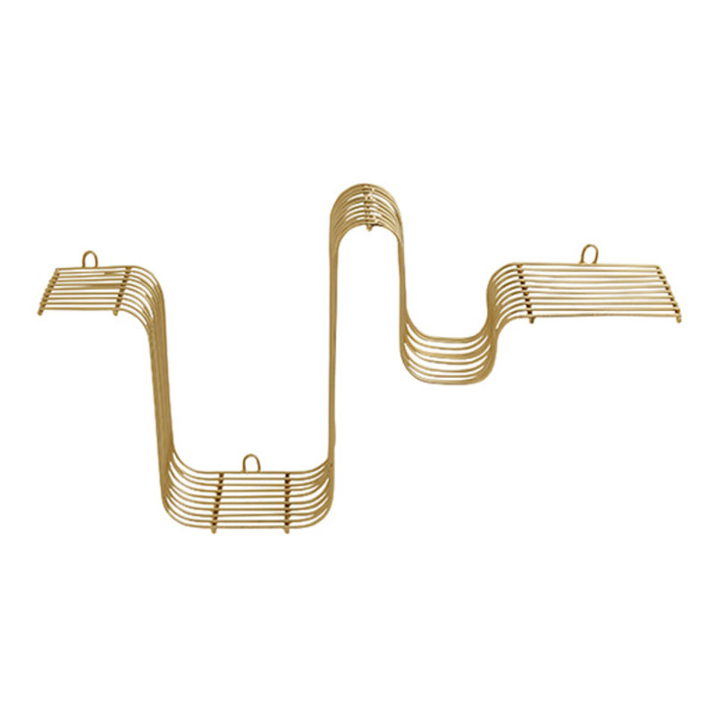 Nordal-collectie BRAVA shelf brass finish