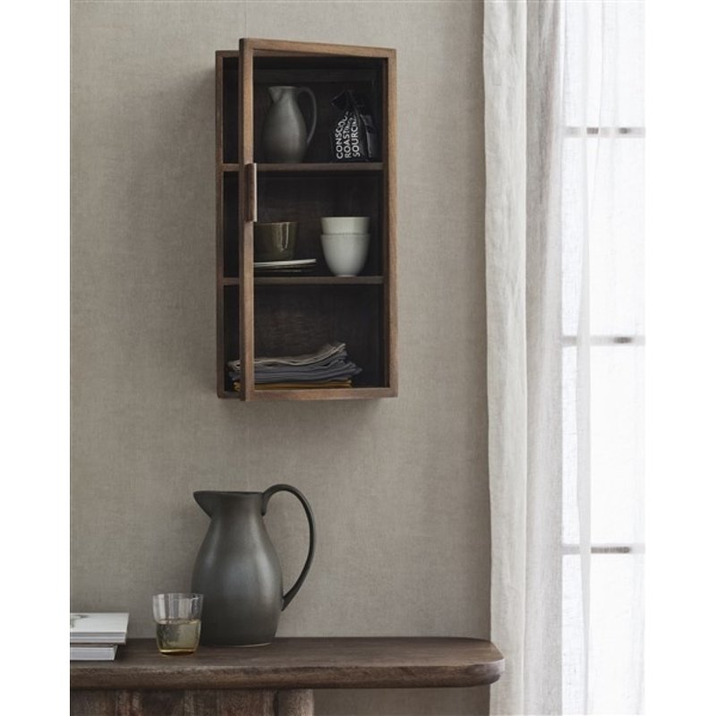 Nordal-collectie NANGO wall cabinet 1 door dark brown