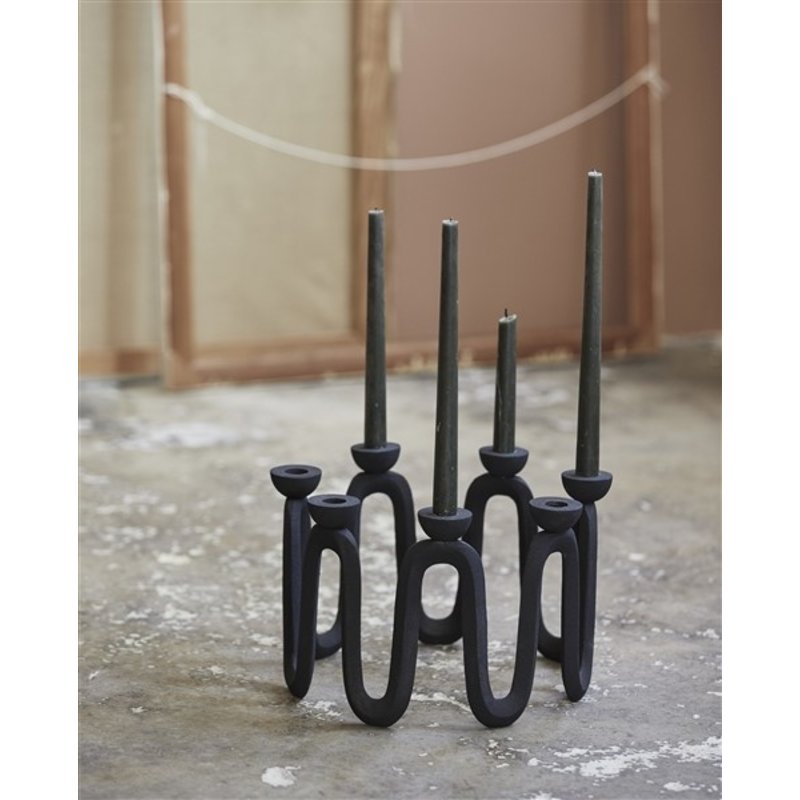 Nordal-collectie APLIN candle holder black