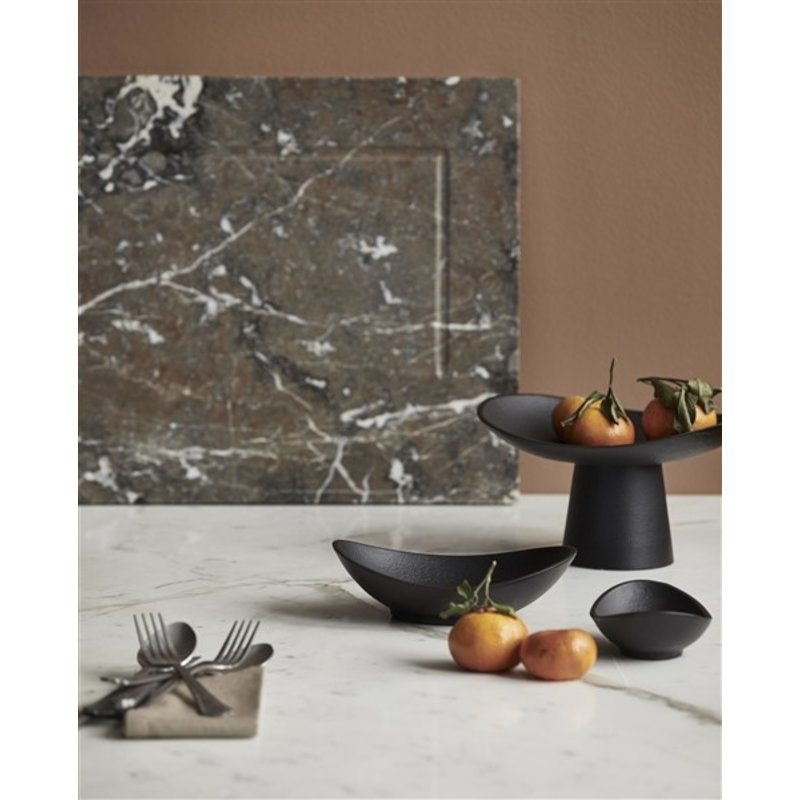 Nordal-collectie KEPEL cake plate black