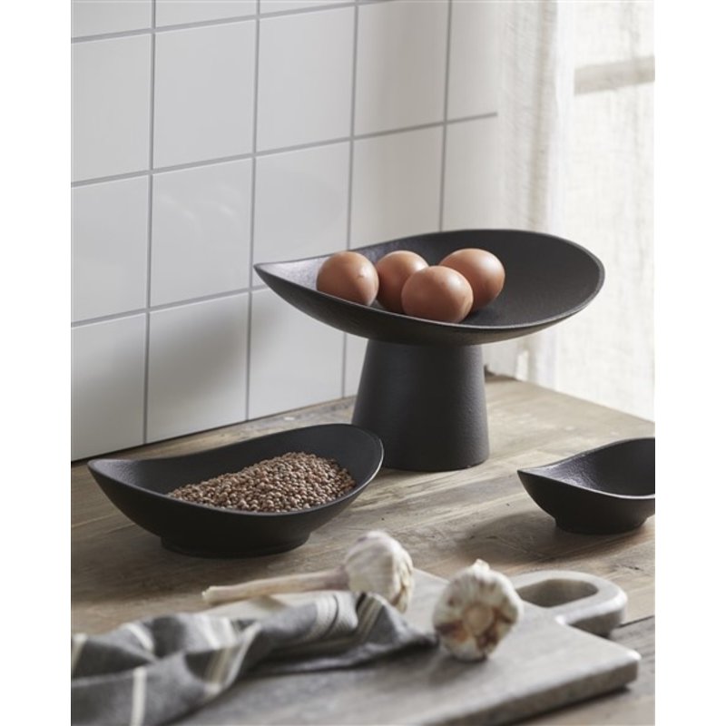 Nordal-collectie KEPEL cake plate black