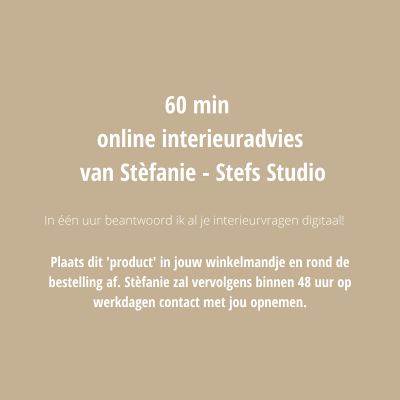 60 min online interieuradvies - Stefs Studio