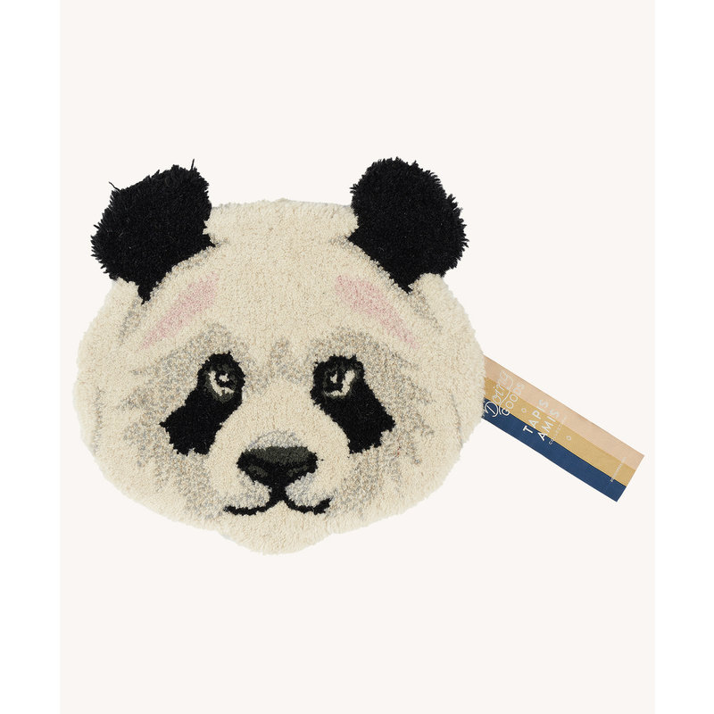 Doing Goods-collectie Vloerkleed Plumpy Panda hoofd