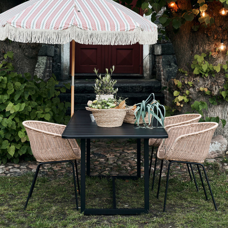 House Doctor-collectie Garden table Helo black 200x90 cm