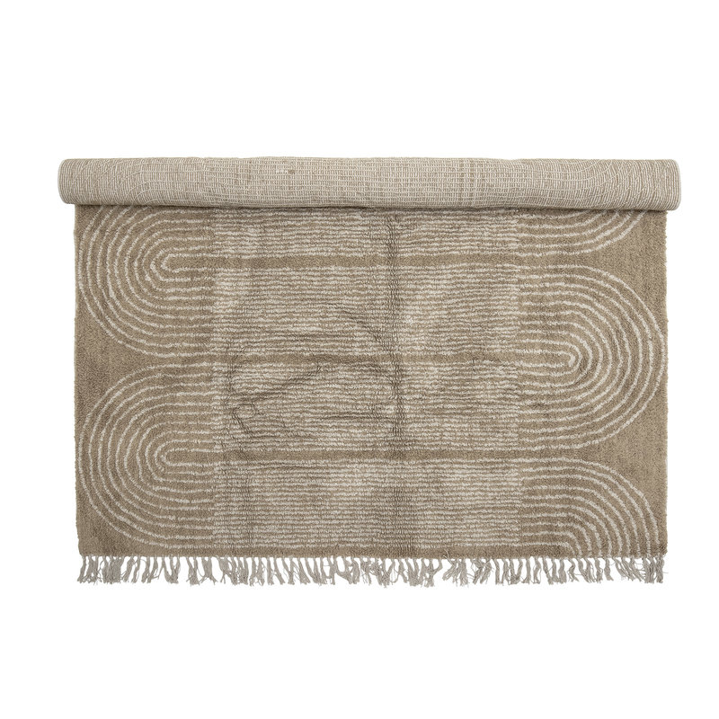 Bloomingville-collectie Zeynep Rug, Brown, Cotton