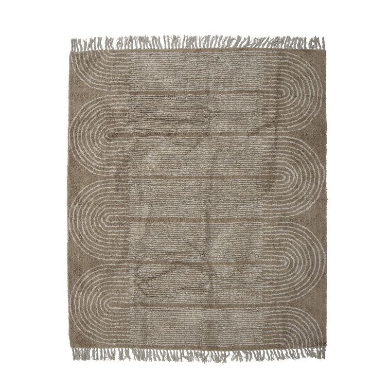Bloomingville-collectie Zeynep Rug, Brown, Cotton