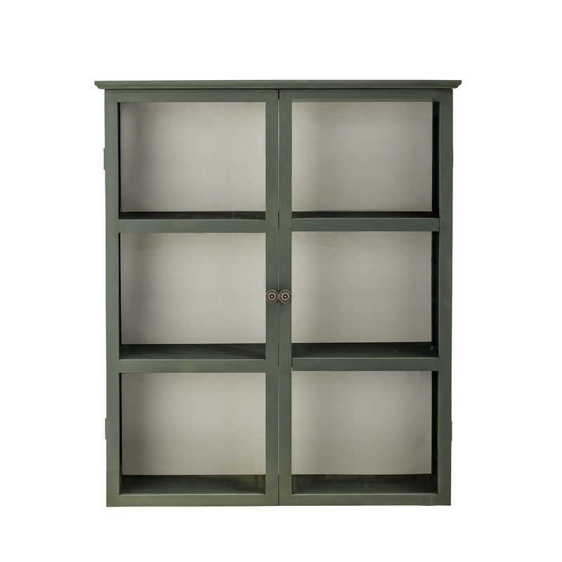 Bloomingville-collectie Wand vitrinekast Tone groen 85x100 cm