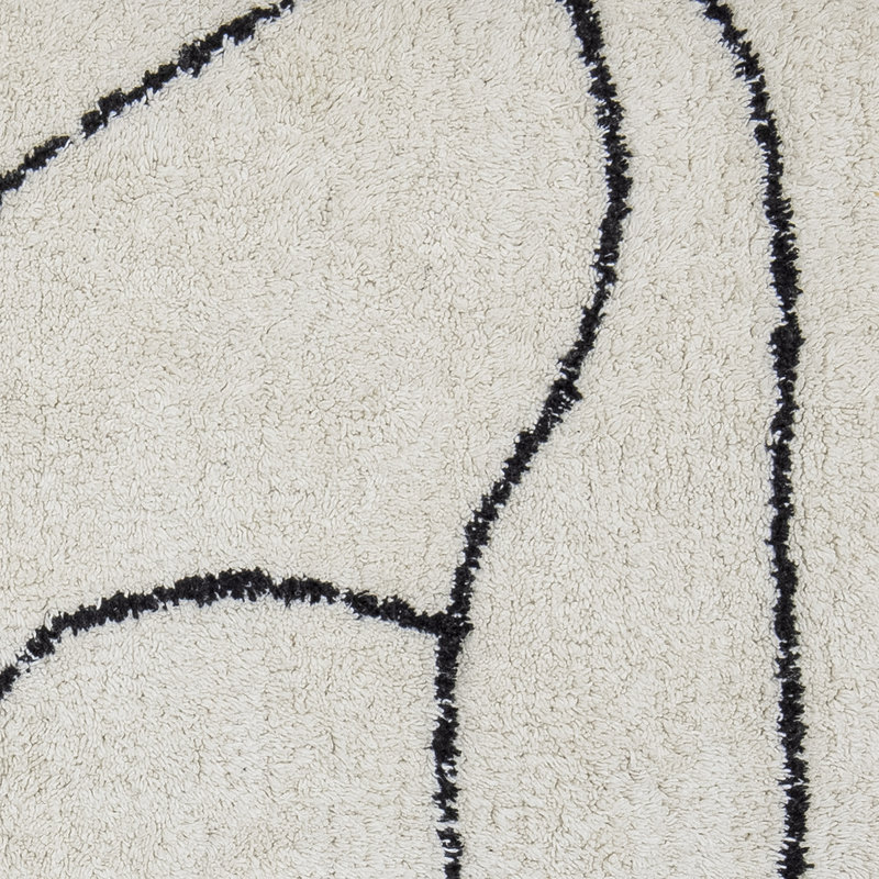 Bloomingville-collectie Viga Rug, White, Cotton