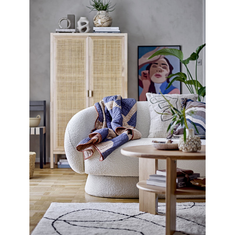 Bloomingville-collectie Viga Rug, White, Cotton