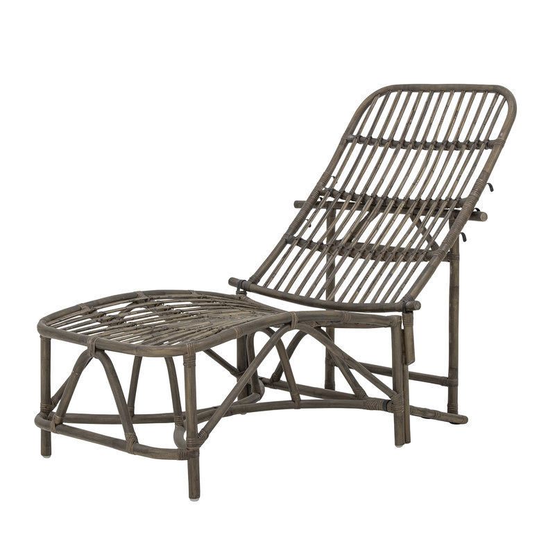 Bloomingville-collectie Dione Deck Chair, Brown, Rattan