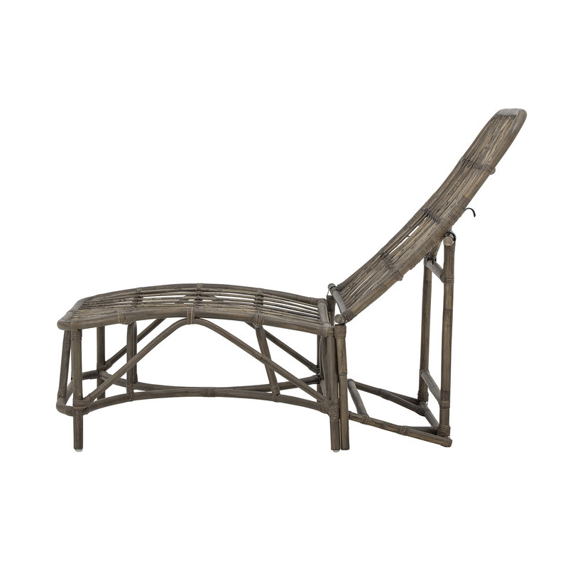 Bloomingville-collectie Dione Deck Chair, Brown, Rattan