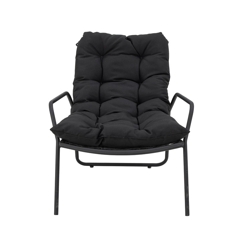 Bloomingville-collectie Boel Deck Chair, Black, Metal