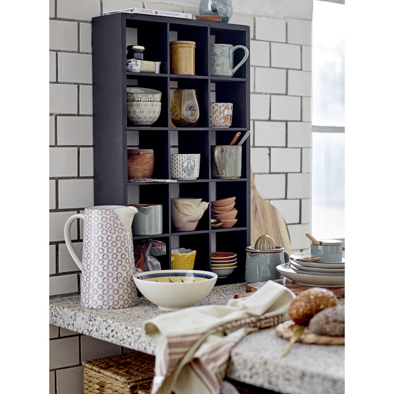 Bloomingville-collectie Olinn Shelf, Black, Firwood