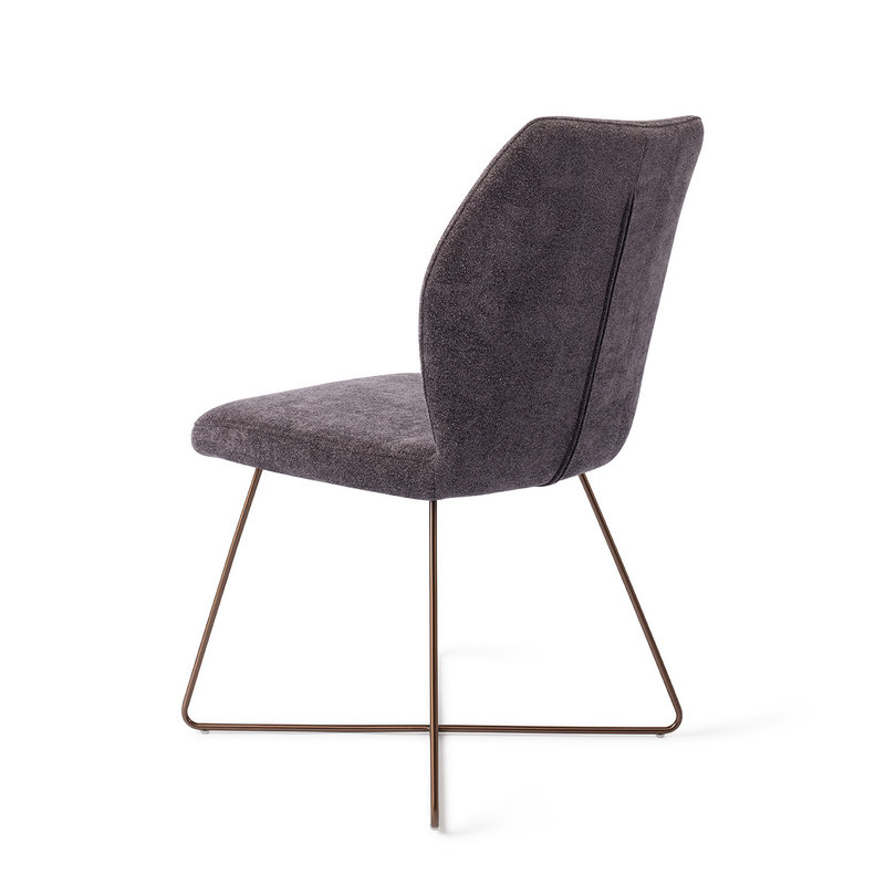 Jesper Home-collectie Ikata Eetkamerstoel - Almost Black, Cross Rose