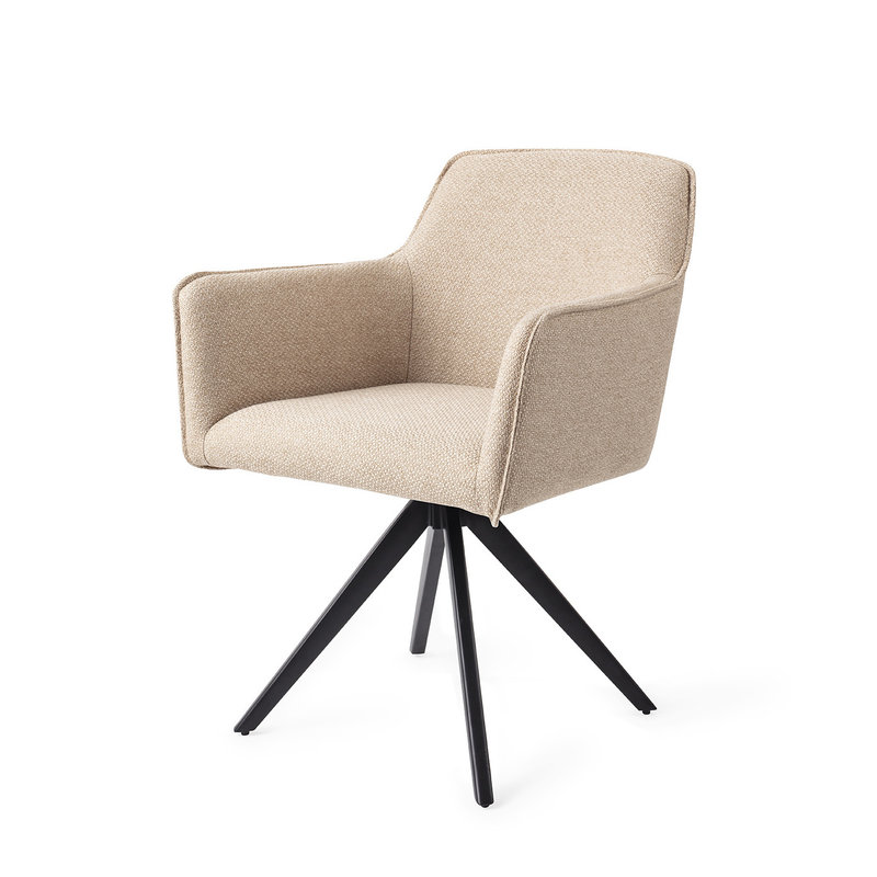 Jesper Home-collectie Hofu Eetkamerstoel - Wild Walnut, Turn Black