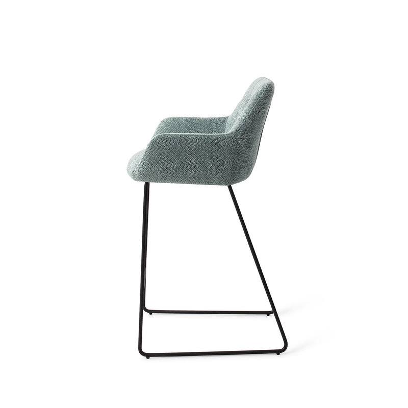 Jesper Home-collectie Noto Barkruk - Real Teal Slide Black (L)