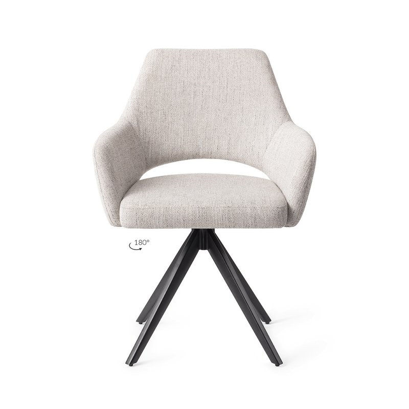 Jesper Home-collectie Yanai Eetkamerstoel - Pigeon, Turn Black