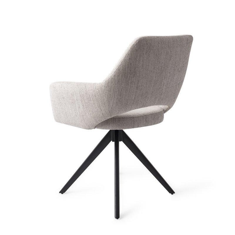Jesper Home-collectie Yanai Eetkamerstoel - Pigeon, Turn Black