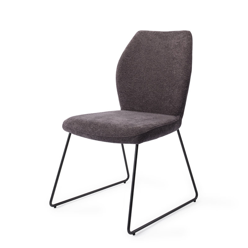 Jesper Home-collectie Ikata Eetkamerstoel - Almost Black, Slide Black