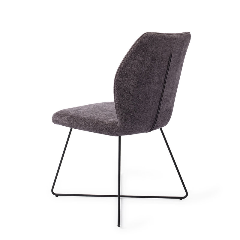 Jesper Home-collectie Ikata Eetkamerstoel - Almost Black, Cross Black