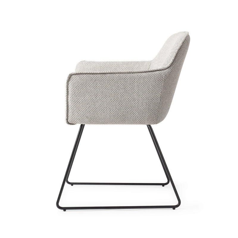 Jesper Home-collectie Hofu Eetkamerstoel - Checkers Charm, Slide Black