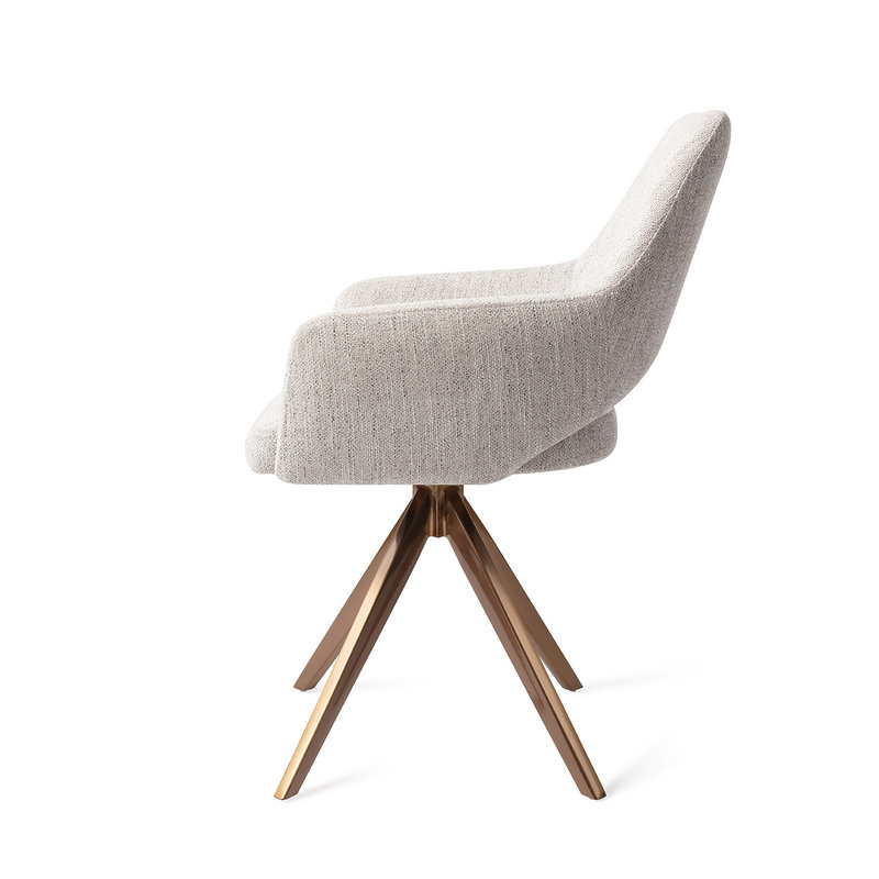 Jesper Home-collectie Yanai Eetkamerstoel - Pigeon, Turn Rose