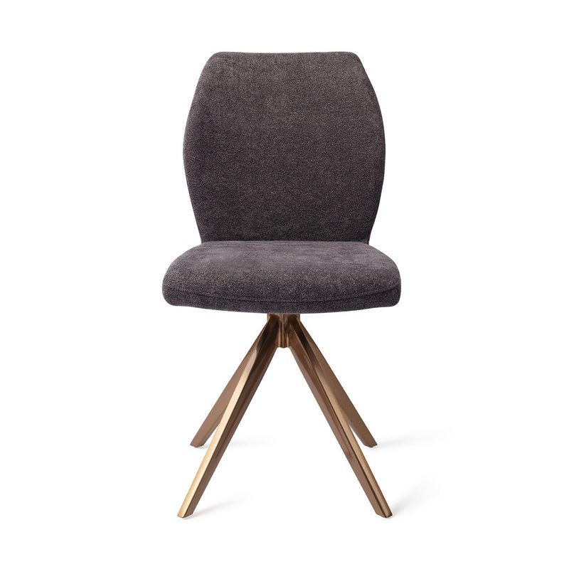 Jesper Home-collectie Ikata Eetkamerstoel - Almost Black, Turn Rose