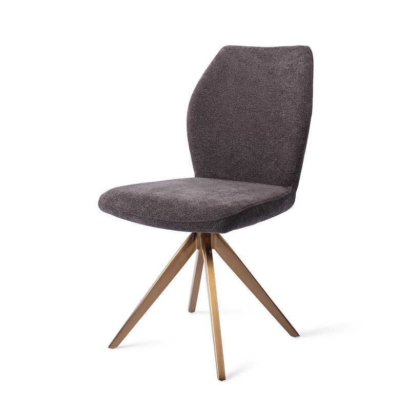 Jesper Home-collectie Ikata Eetkamerstoel - Almost Black, Turn Rose
