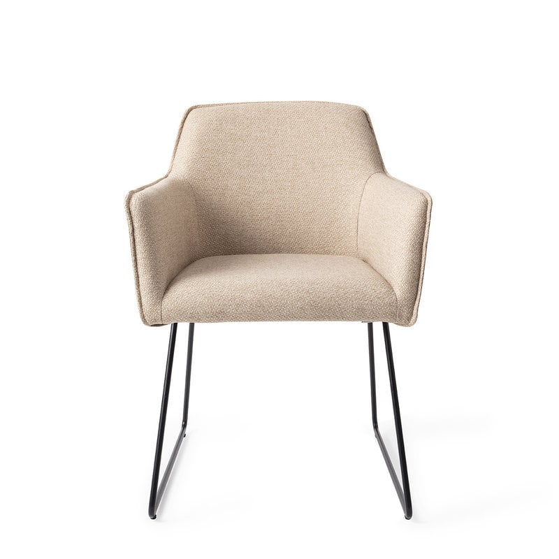 Jesper Home-collectie Hofu Eetkamerstoel - Wild Walnut, Slide Black