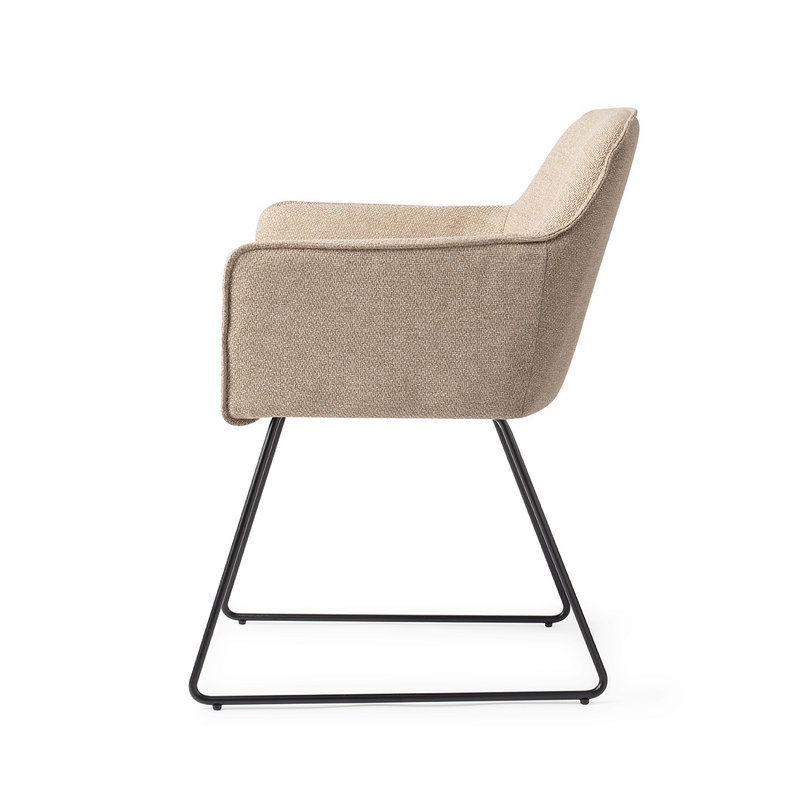 Jesper Home-collectie Hofu Eetkamerstoel - Wild Walnut, Slide Black