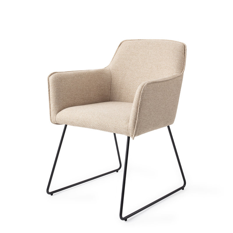 Jesper Home-collectie Hofu Eetkamerstoel - Wild Walnut, Slide Black