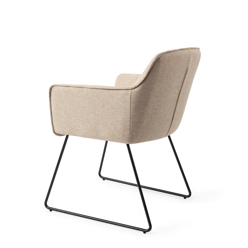 Jesper Home-collectie Hofu Eetkamerstoel - Wild Walnut, Slide Black