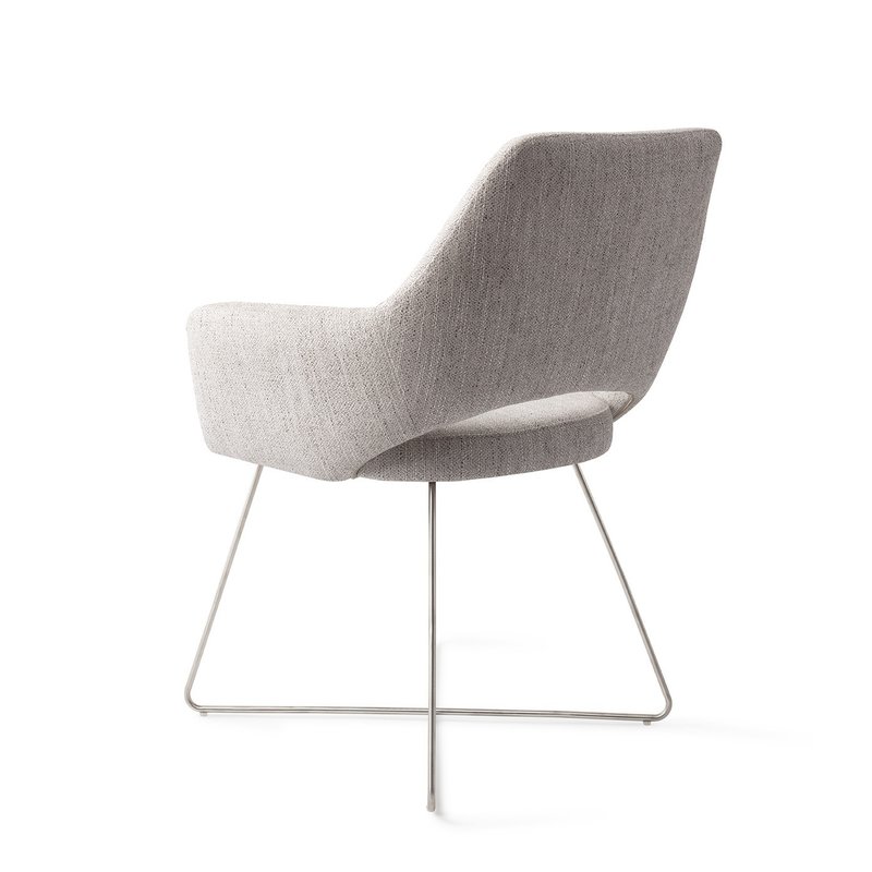 Jesper Home-collectie Yanai Eetkamerstoel - Pigeon, Cross Steel