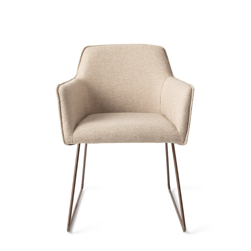 Jesper Home-collectie Hofu Eetkamerstoel - Wild Walnut, Slide Rose