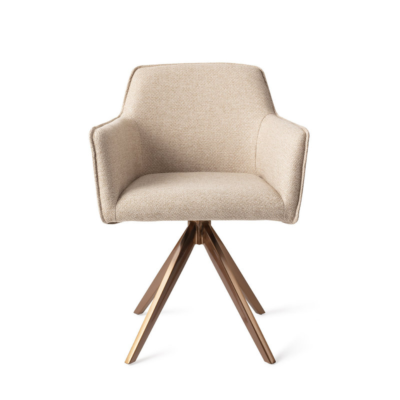 Jesper Home-collectie Hofu Eetkamerstoel - Wild Walnut, Turn Rose