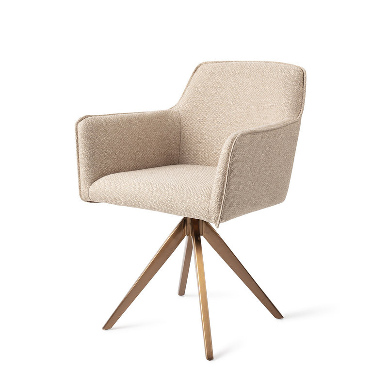 Jesper Home-collectie Hofu Eetkamerstoel - Wild Walnut, Turn Rose