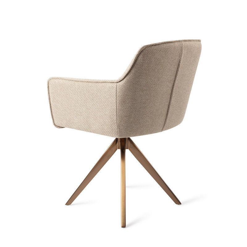Jesper Home-collectie Hofu Eetkamerstoel - Wild Walnut, Turn Rose